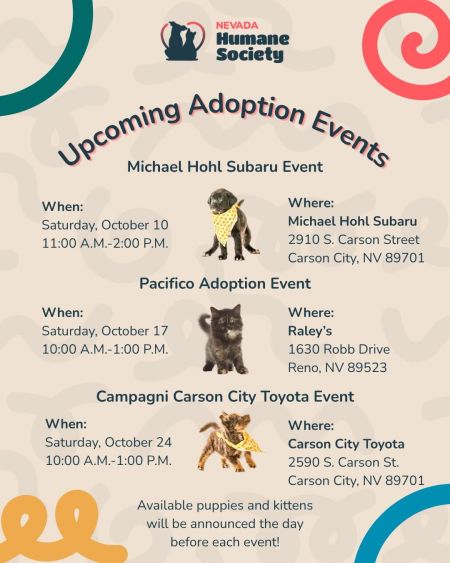 Nevada Humane Society, Pet Adoption Event