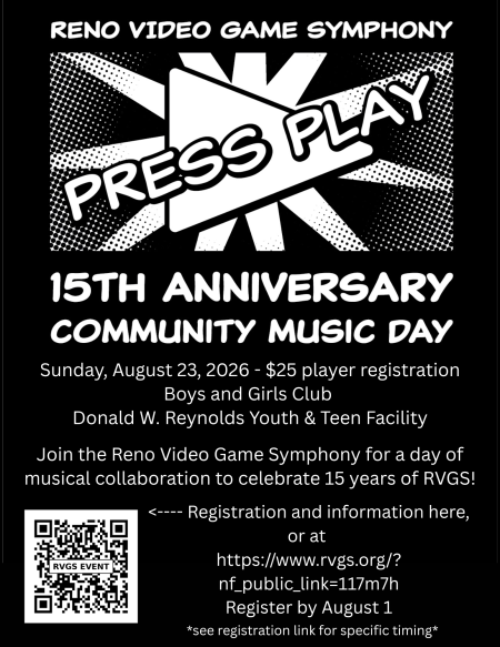 Reno Video Game Symphony, Press Play: Community Music Day
