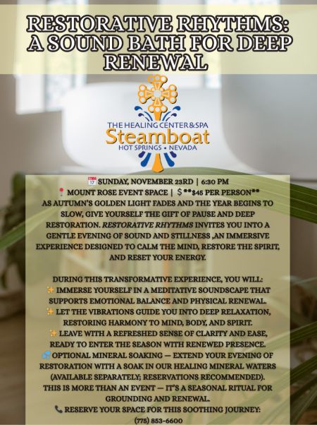 Steamboat Hot Springs Healing Center & Spa, Restorative Rhythms: A Sound Bath for Deep Renewal