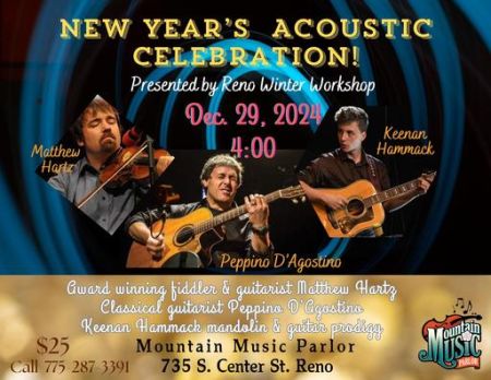 Northern Nevada Bluegrass Association, New Year's Acoustic Music Celebration