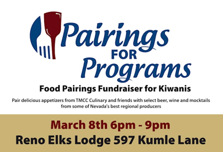Reno-Sparks Events, Pairings for Programs 2024: An Evening of Culinary Delights