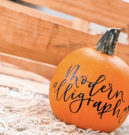 Atelier In Reno, Beginner Pumpkin Brush Lettering