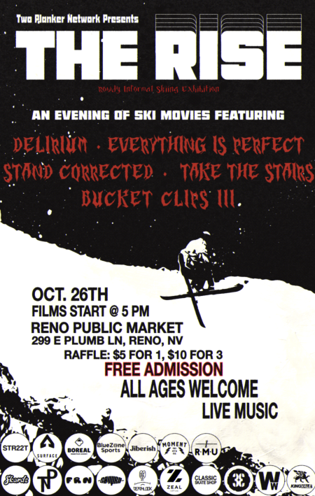 Reno Public Market, "The Rise" Freestyle Ski Movie Night