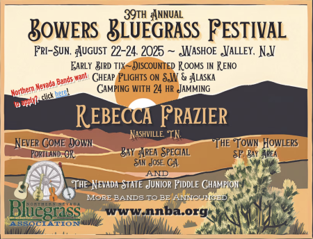 Northern Nevada Bluegrass Association, 39th Annual Bowers Bluegrass Festival