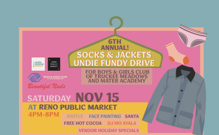 Reno Public Market, Annual Socks & Jackets Undy Fundy Drive at Reno Public Market
