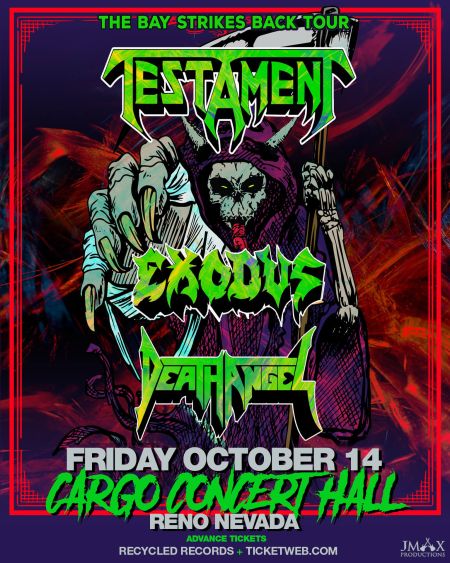 Cargo Concert Hall, Testament, Exodus & Death Angel