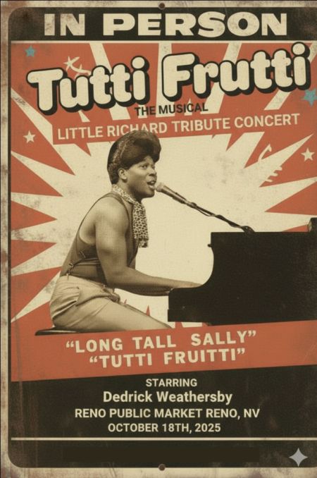 Reno Public Market, Tutti Frutti the Musical: A Little Richard Tribute
