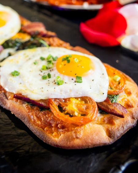 Champagne & Chocolate, Morning Sunrise Flatbread