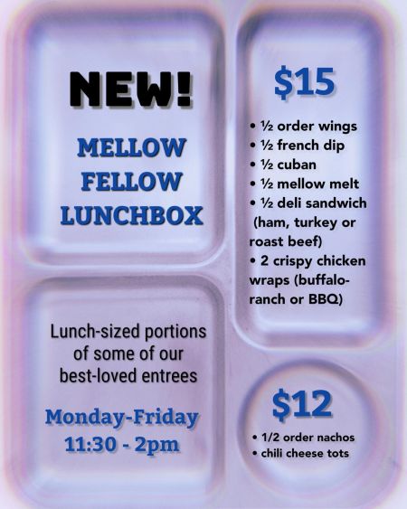 Mellow Fellow Gastropub, Mellow Fellow Lunchboxes